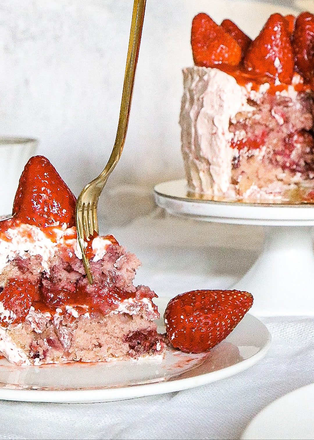 Vanilla Strawberry Overload Cake (3-day Lead Time)