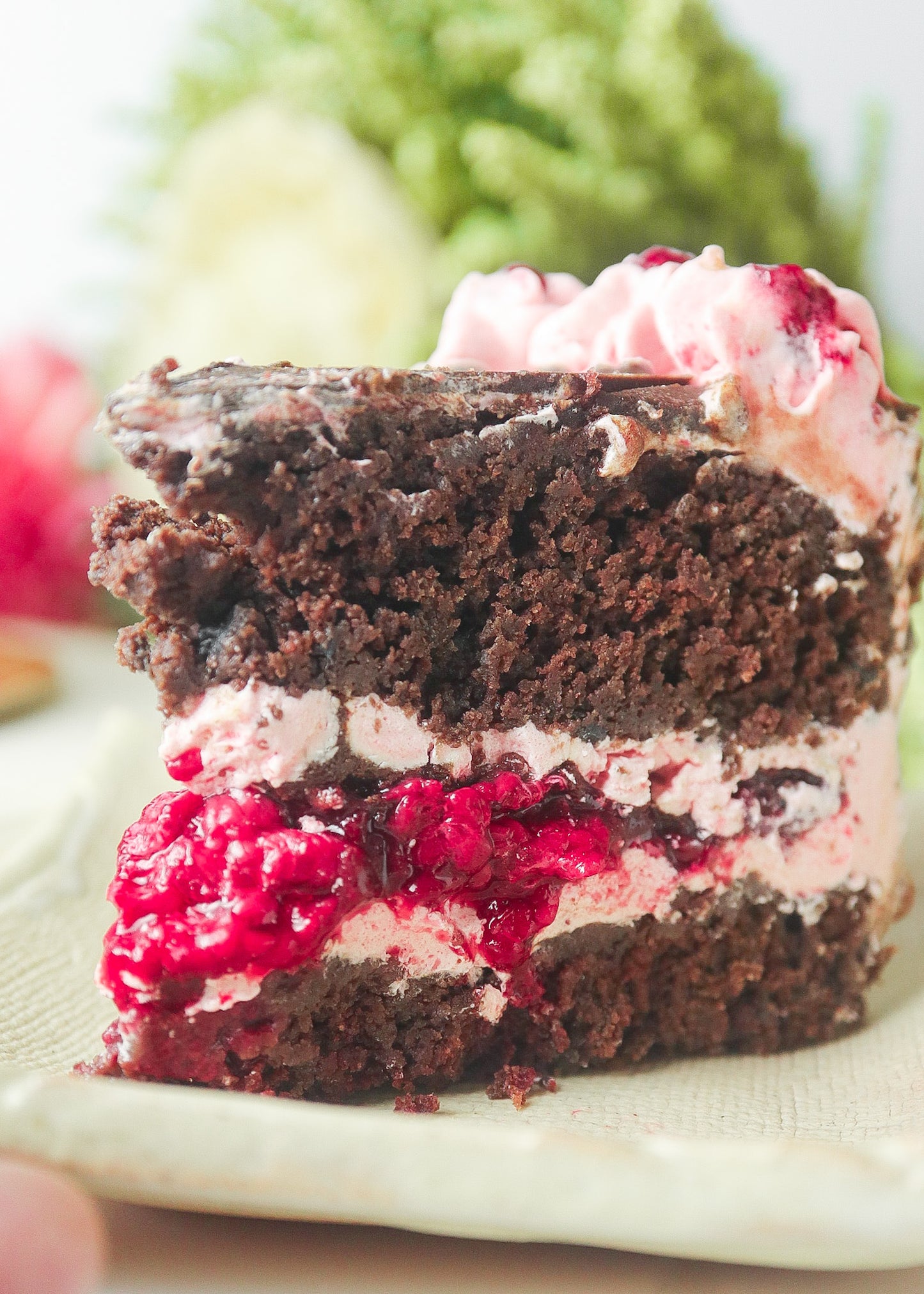 Raspberry Lush Chocolate Cake