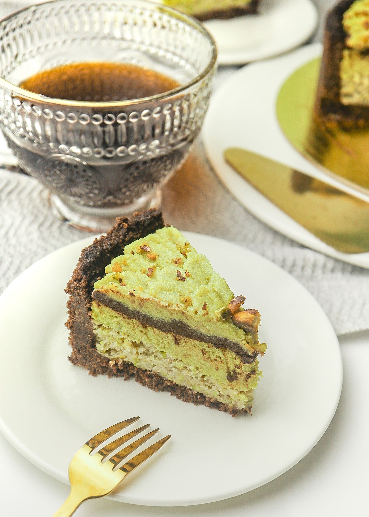 Dark Chocolate Pistachio Cake