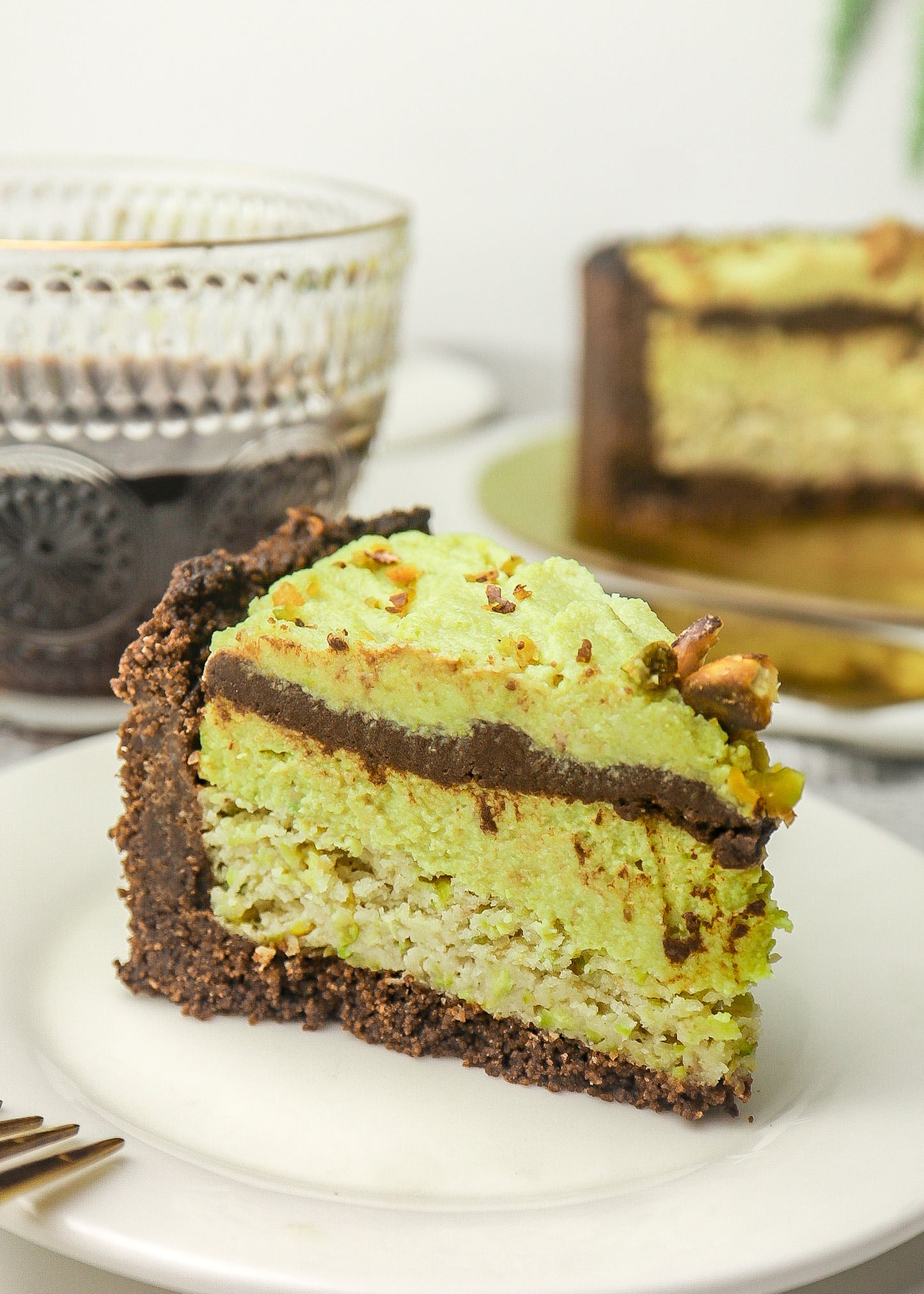 Dark Chocolate Pistachio Cake