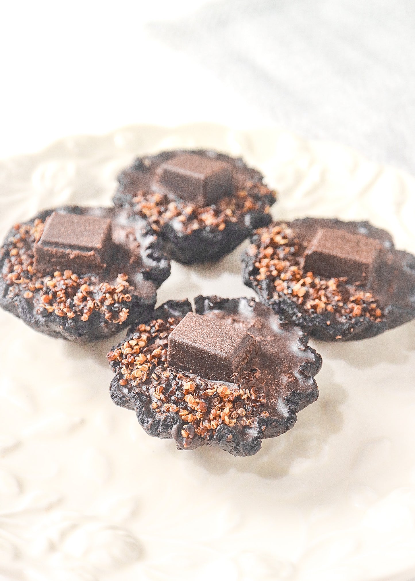 Quinoa Crisp Dark Chocolate Tart