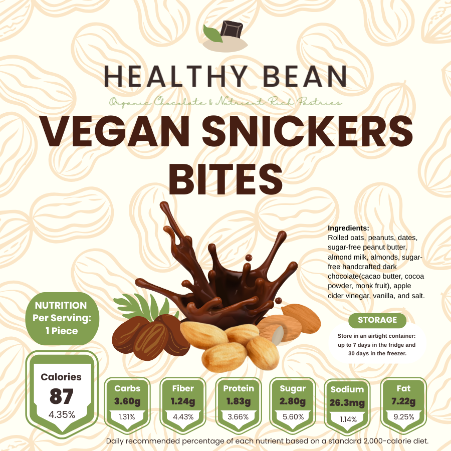 Vegan Snickers Bites