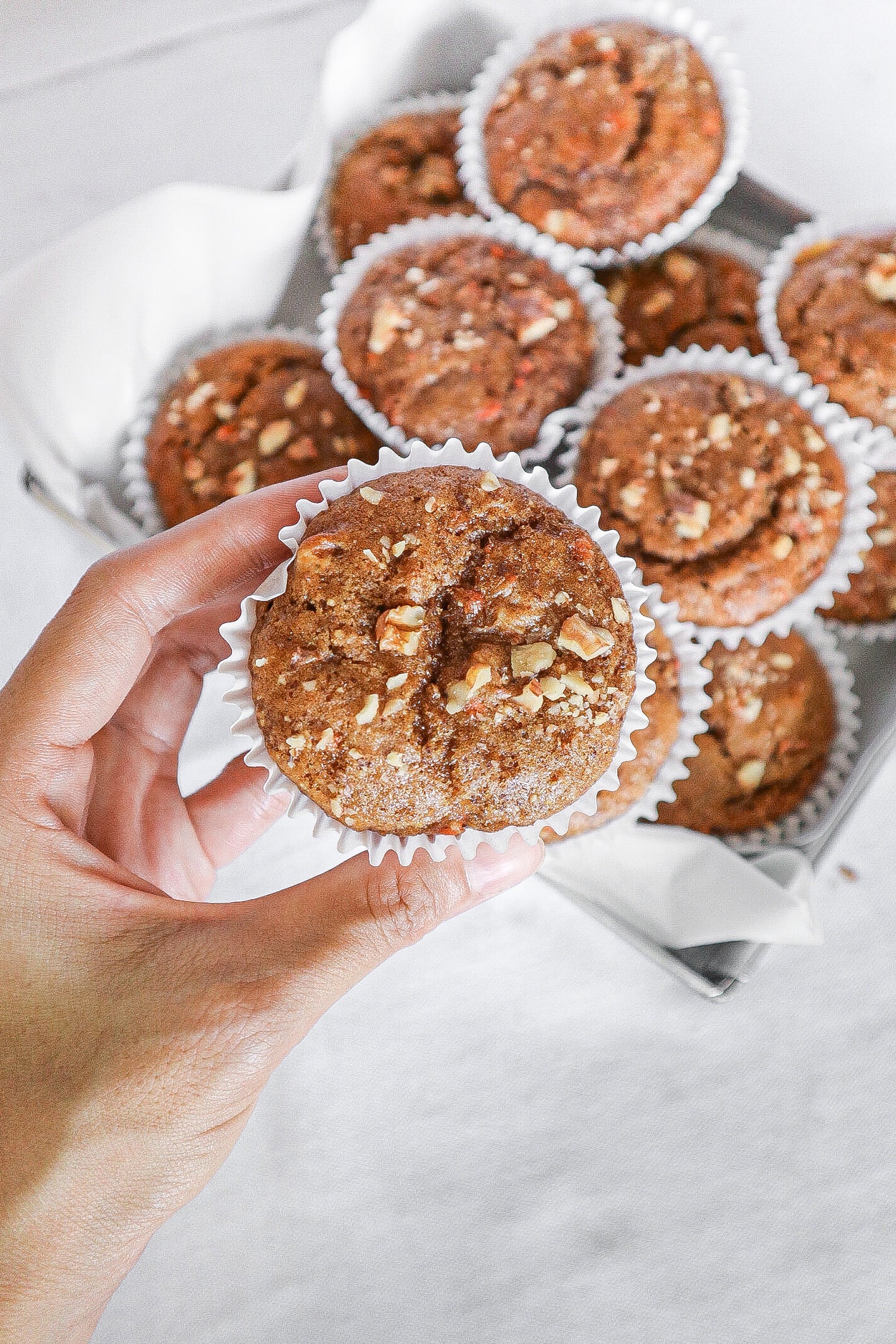 Walnut Carrot Muffins