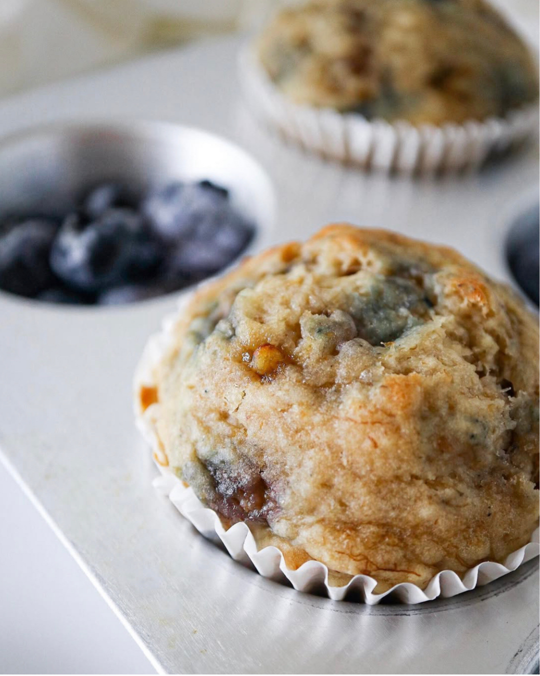 Banana Blueberry Muffins (Recipe and macronutrient information updated.)