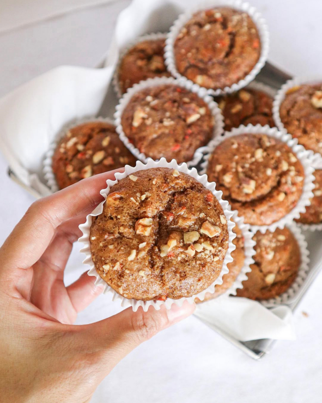 Walnut Carrot Muffins