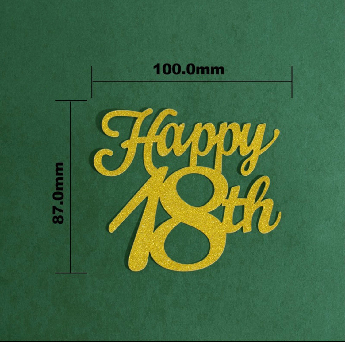 Free Greetings Cake Toppers (Choose Design)