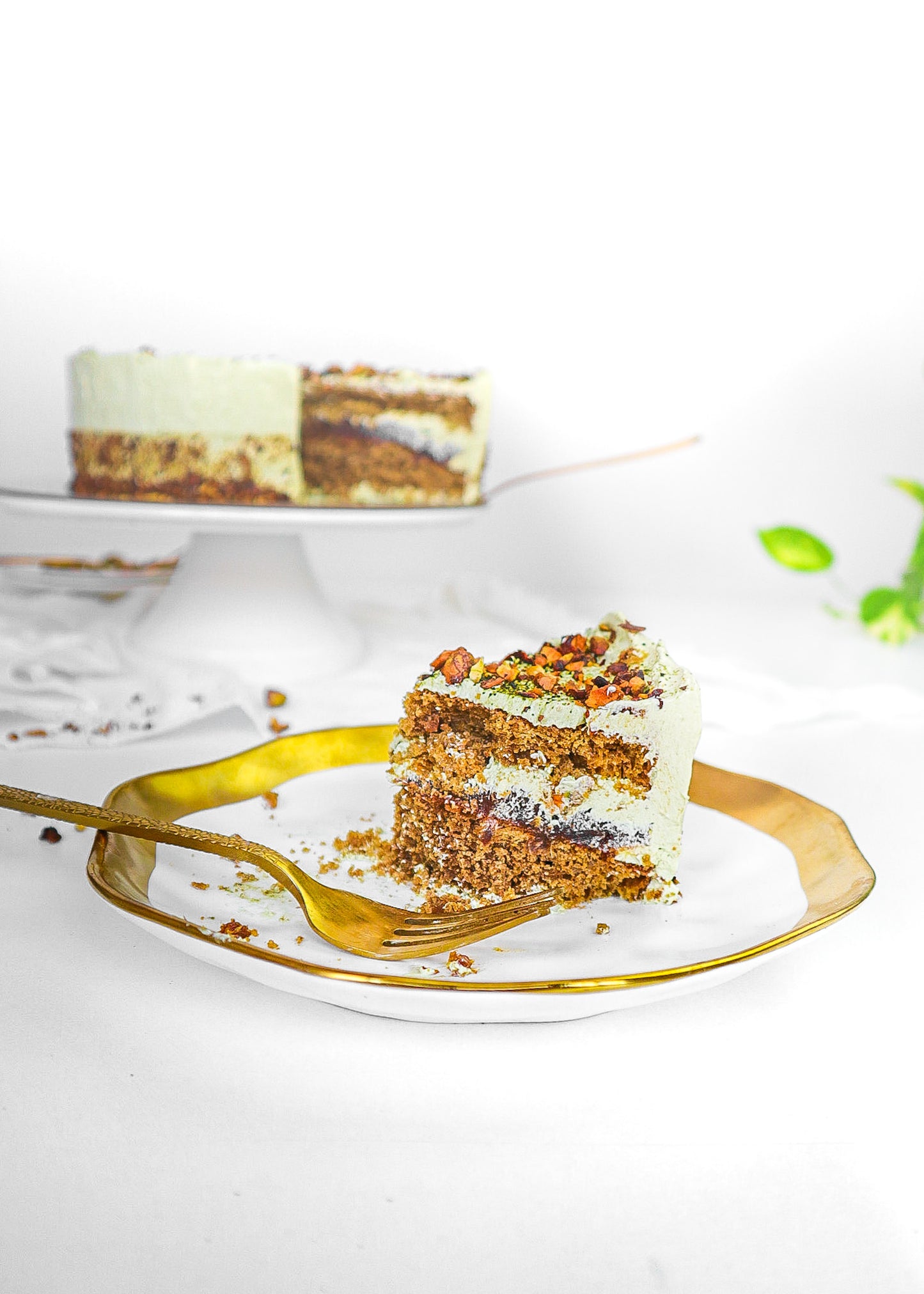 Best Seller: Matcha Pistachio Dates Caramel Cake