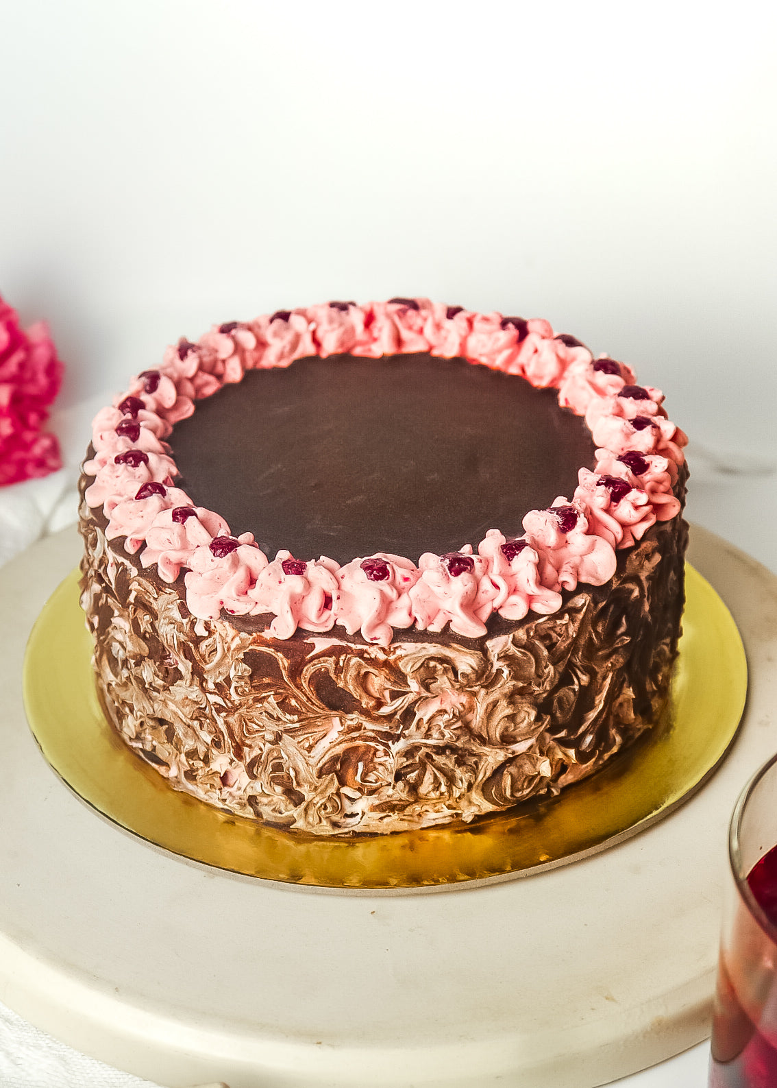 Raspberry Lush Chocolate Cake
