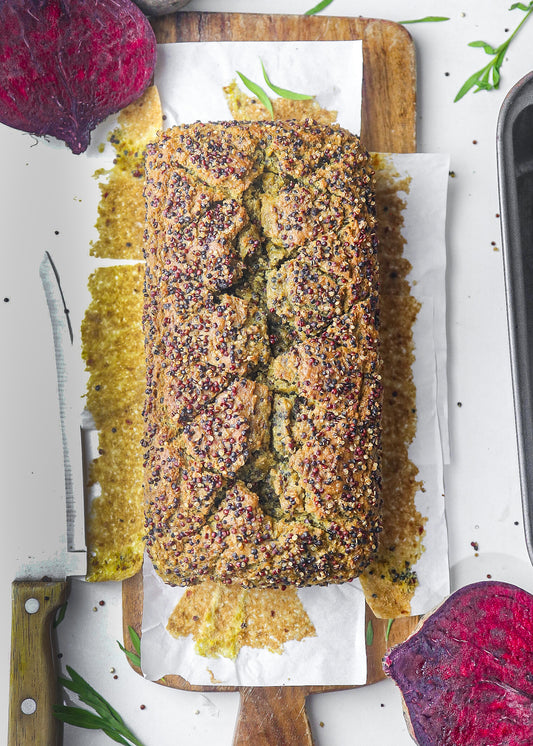 Quinoa Beet Meal Bread