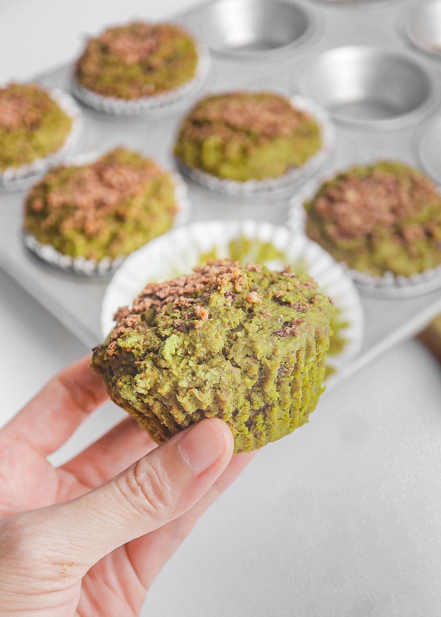 Matcha Red Bean Muffins