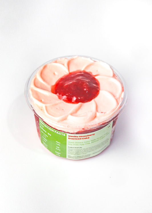 Vanilla Strawberry Overload Cake in Cup