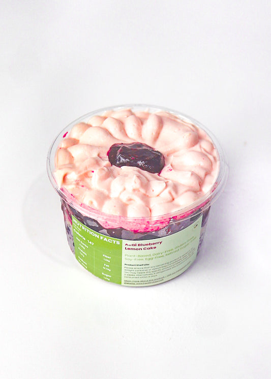 Acai Blueberry Lemon Cake in Cup