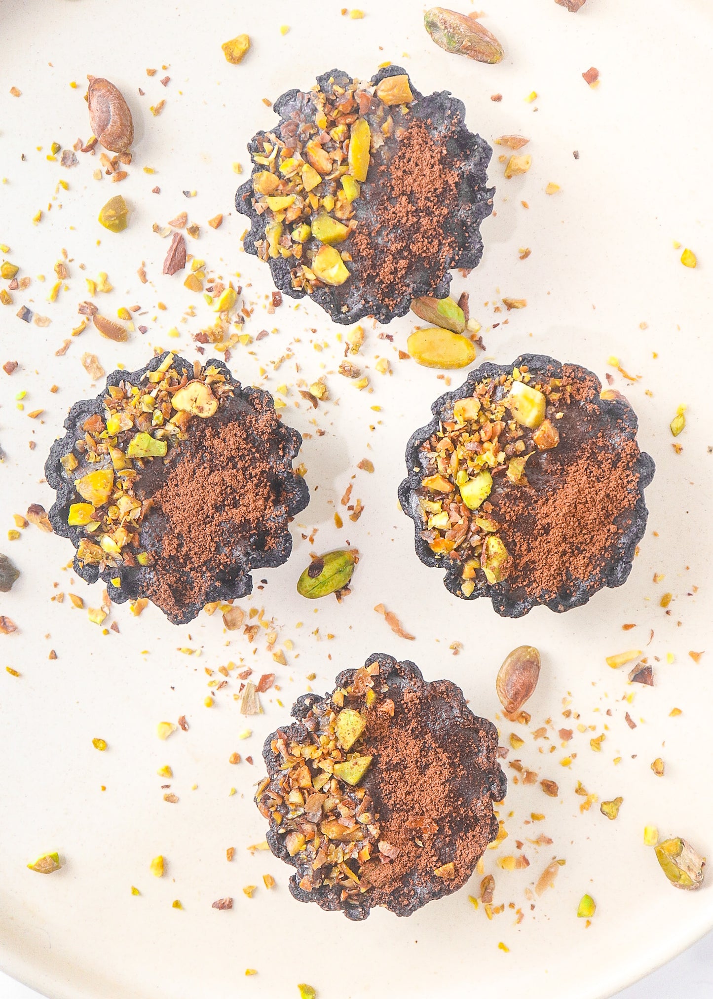 Dark Chocolate Pistachio Tart