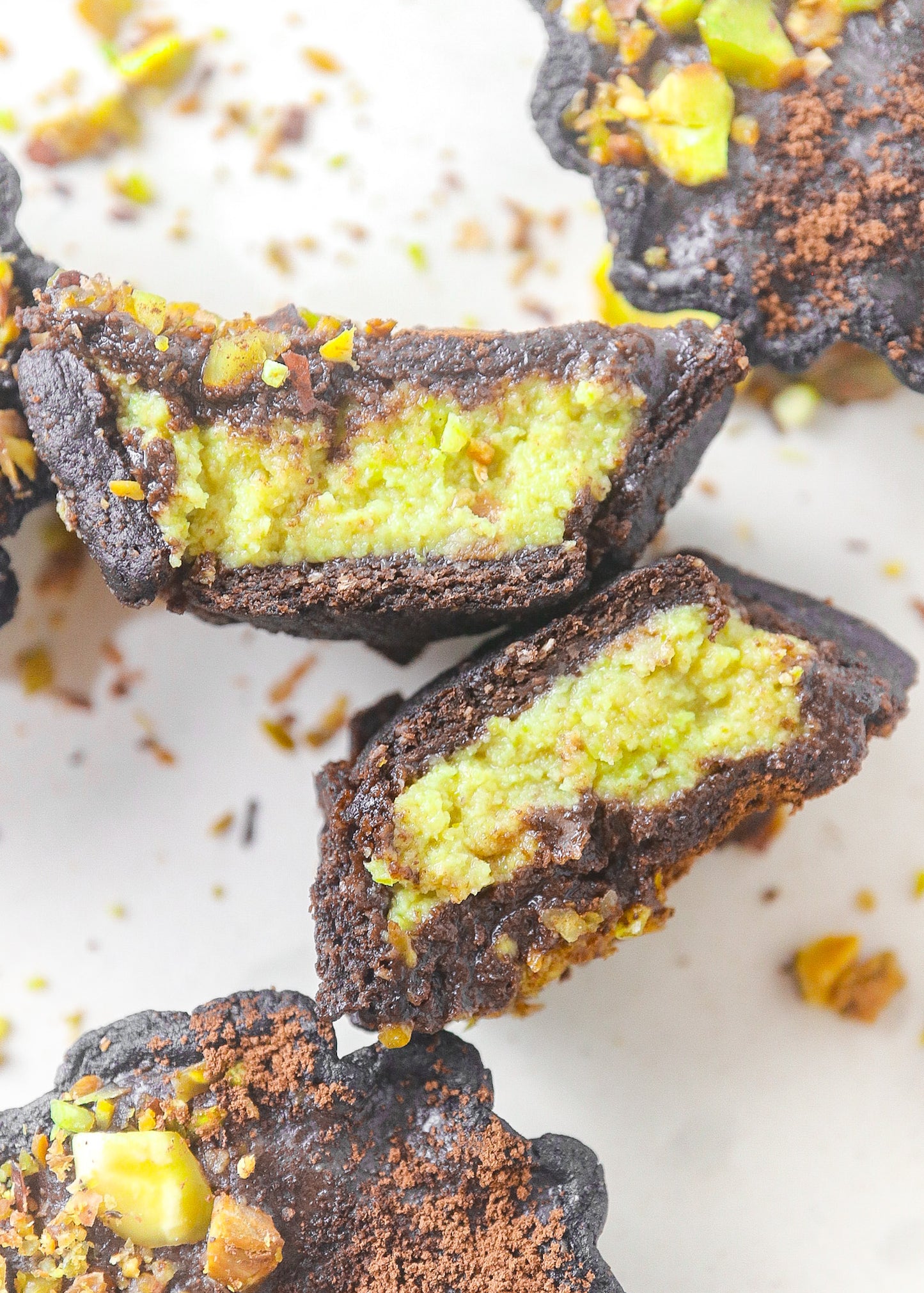 Dark Chocolate Pistachio Tart