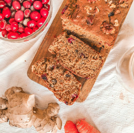 Carrot Walnut Ginger Spiced Bread