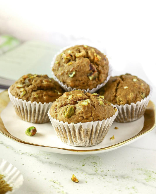 Green Tea Pistachio Muffins