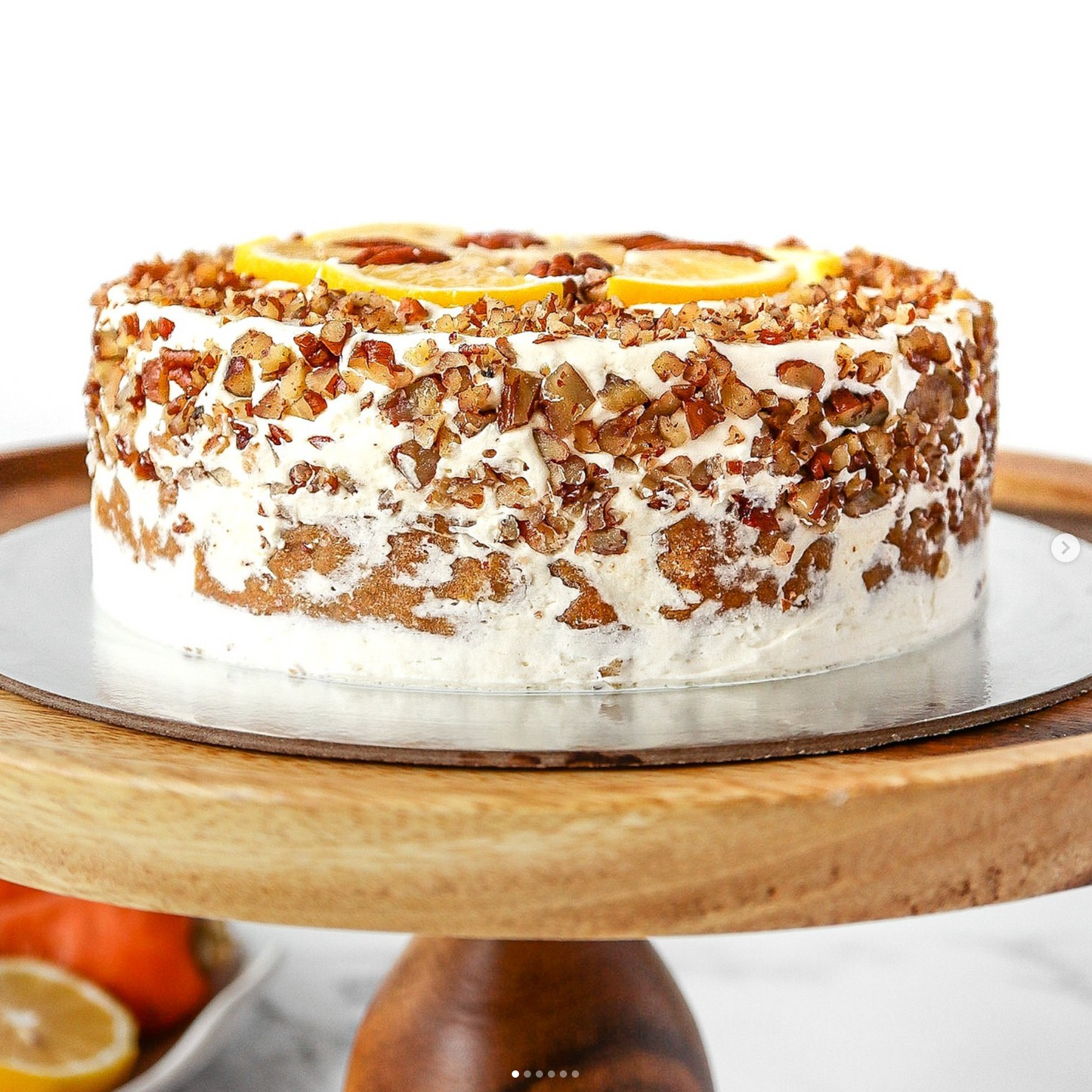 Pecan Lemon Carrot Cake