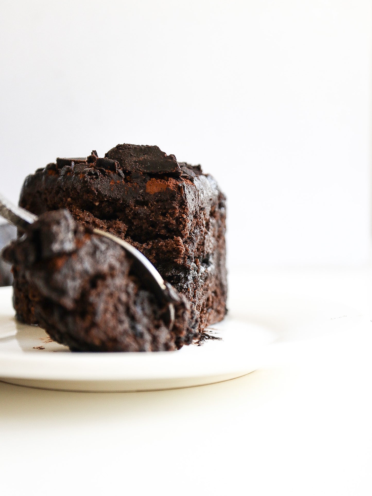 Drunken Triple Dark Chocolate Pea Protein Cake