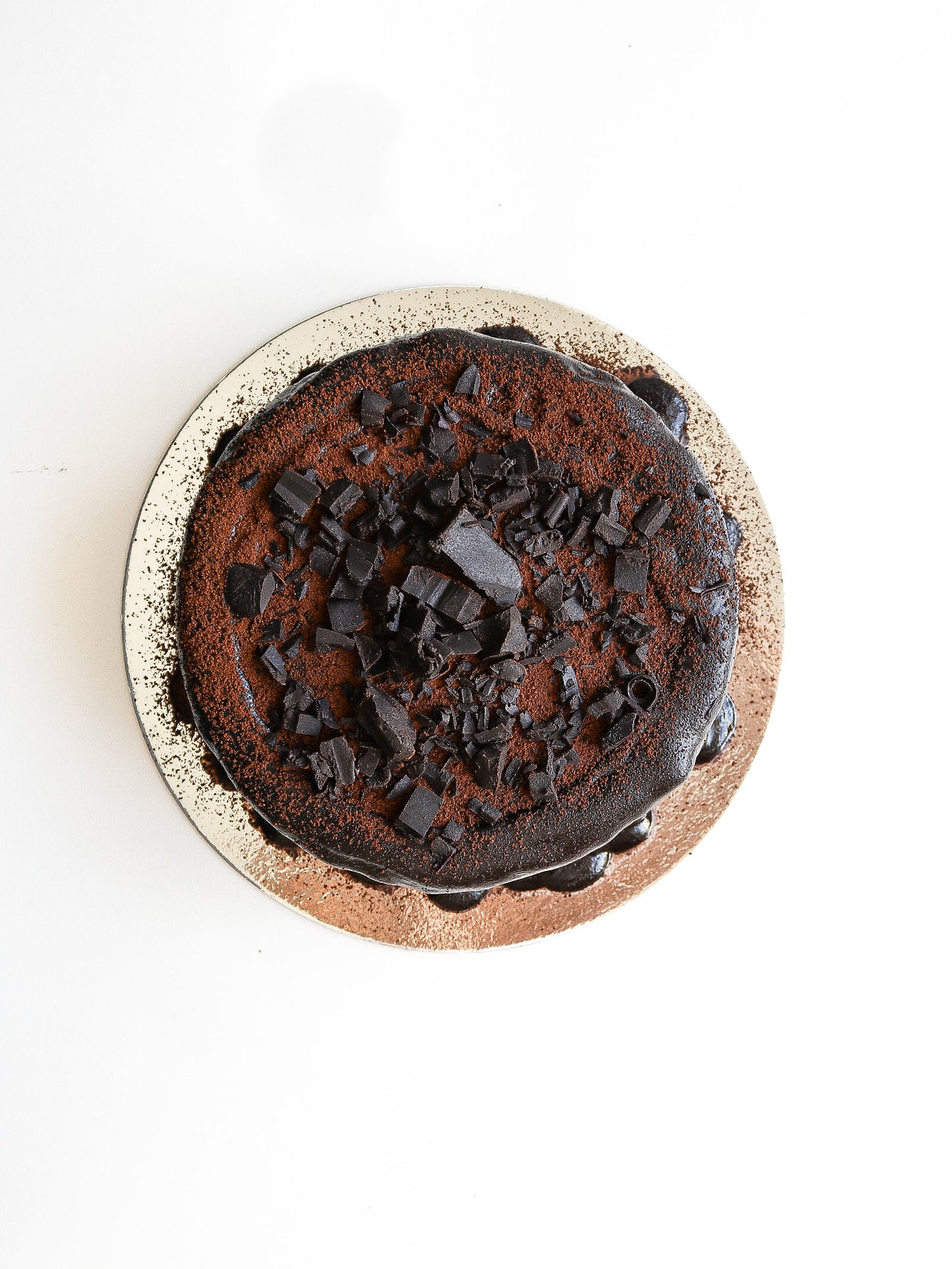 Drunken Triple Dark Chocolate Pea Protein Cake