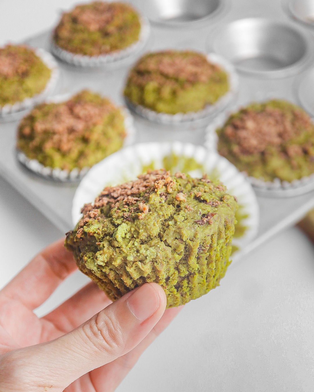 Matcha Red Bean Muffins