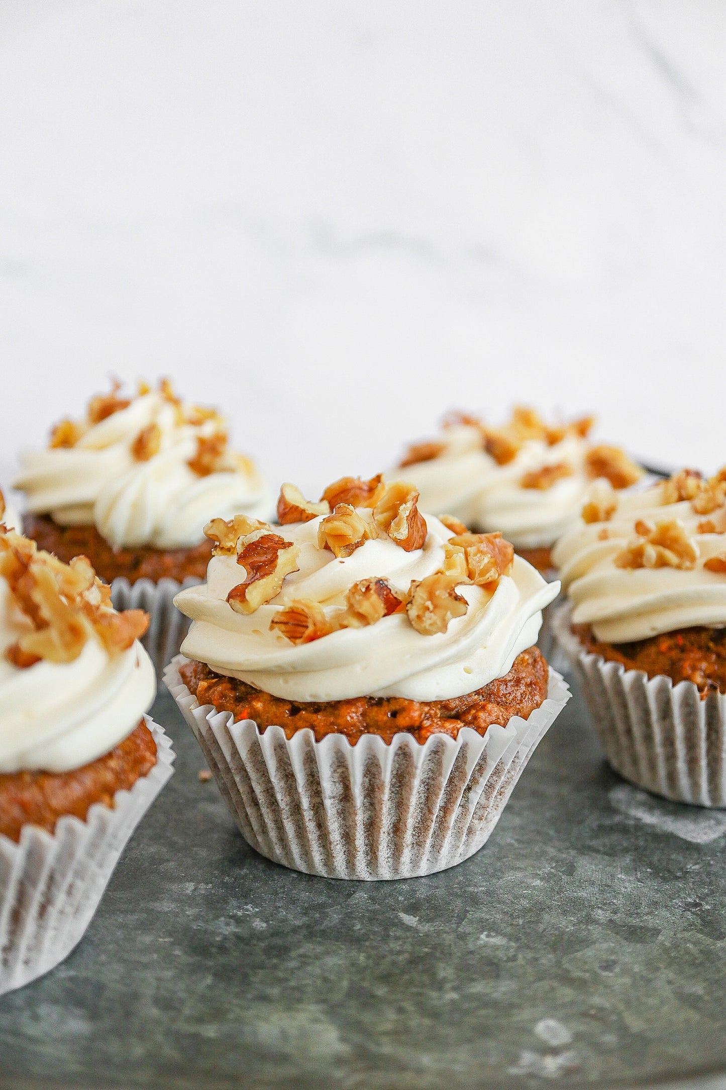 Walnut Carrot Muffins/Cupcakes (coconut sugar sweetener)