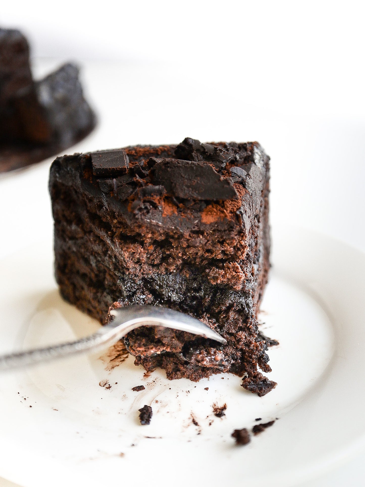 Drunken Triple Dark Chocolate Protein Cake (sugar-free/monk fruit sweetener, high protein)