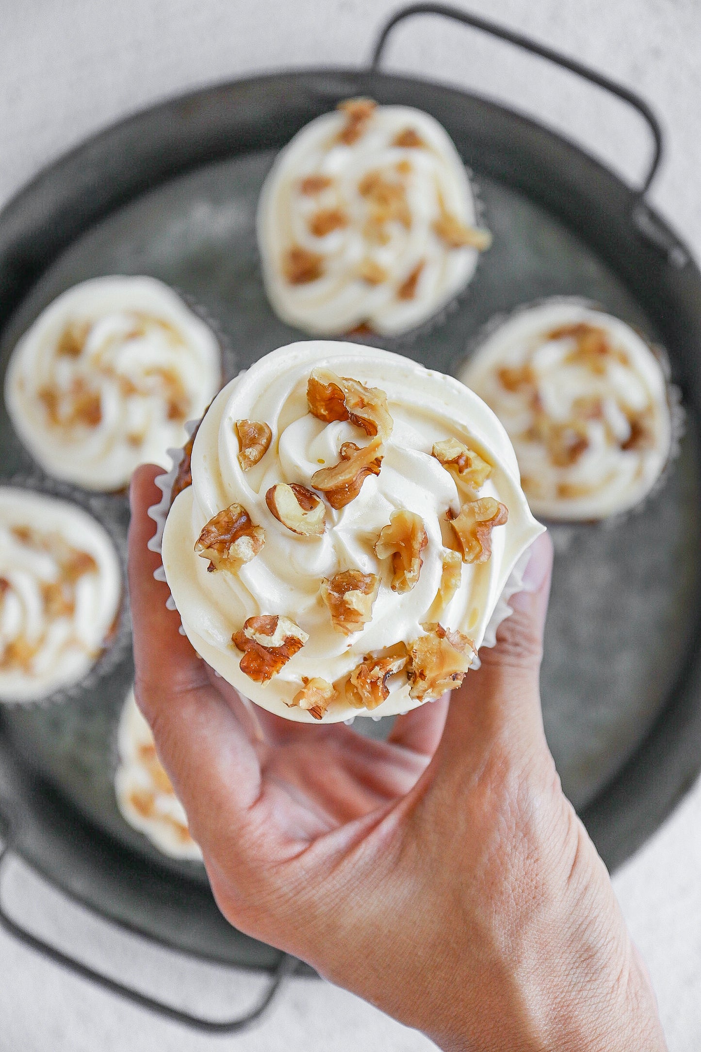 Walnut Carrot Muffins/Cupcakes (coconut sugar sweetener)