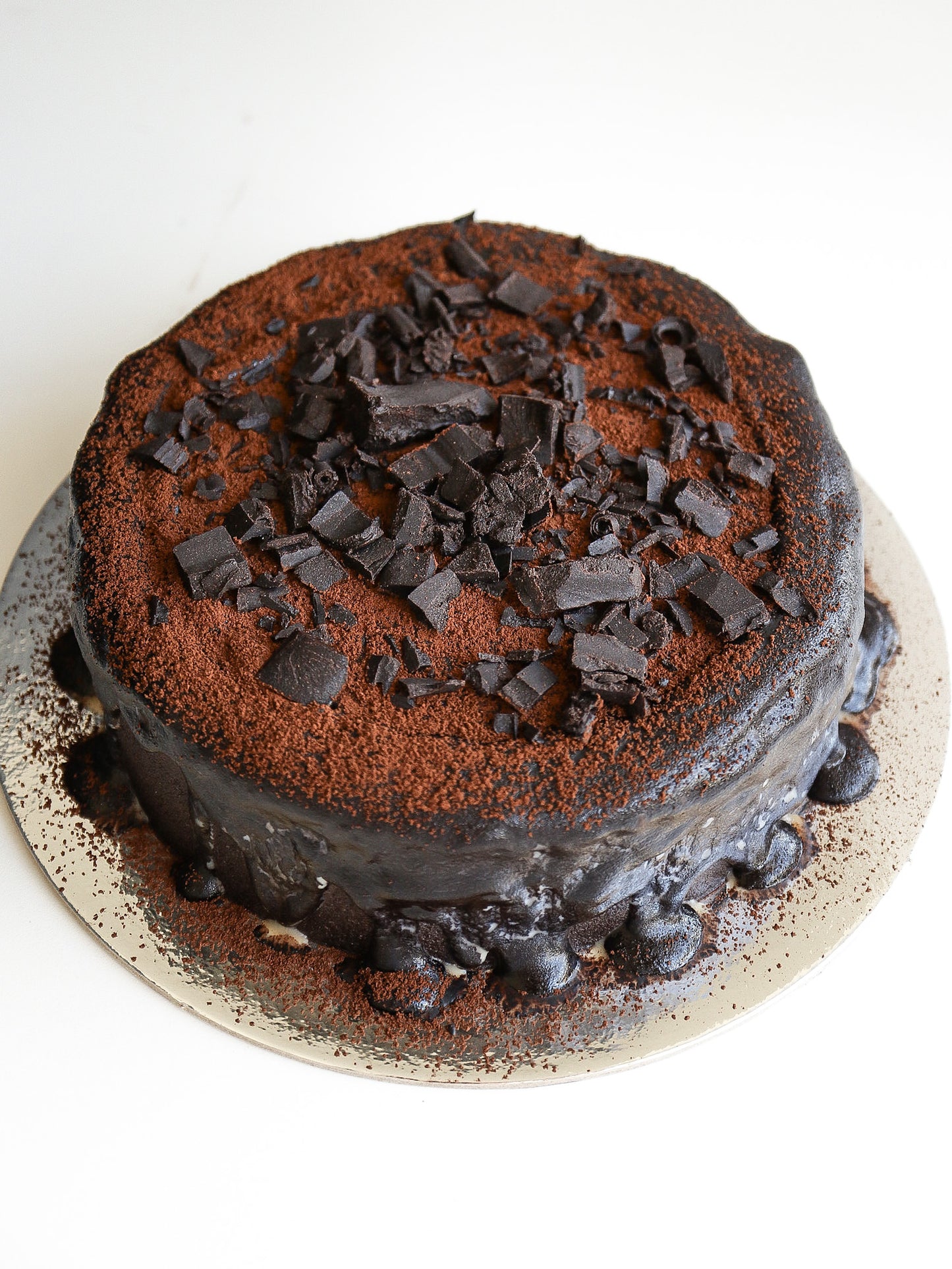 Drunken Triple Dark Chocolate Protein Cake (sugar-free/monk fruit sweetener, high protein)