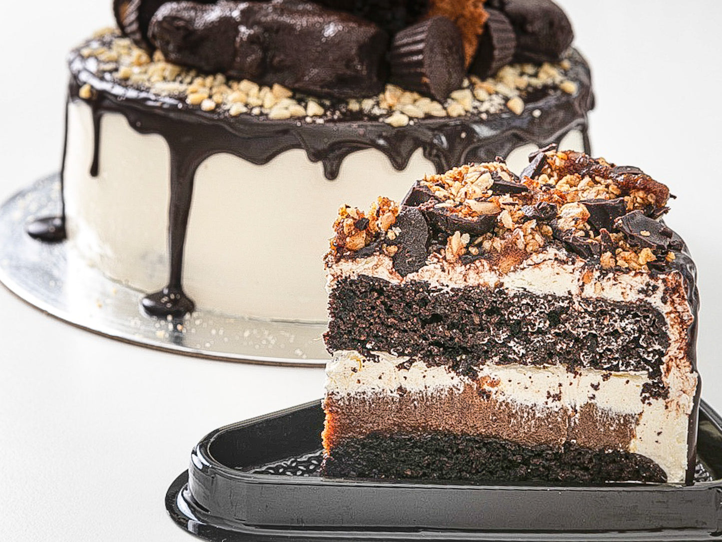 Vegan Snickers Cake (available in sugar-free)
