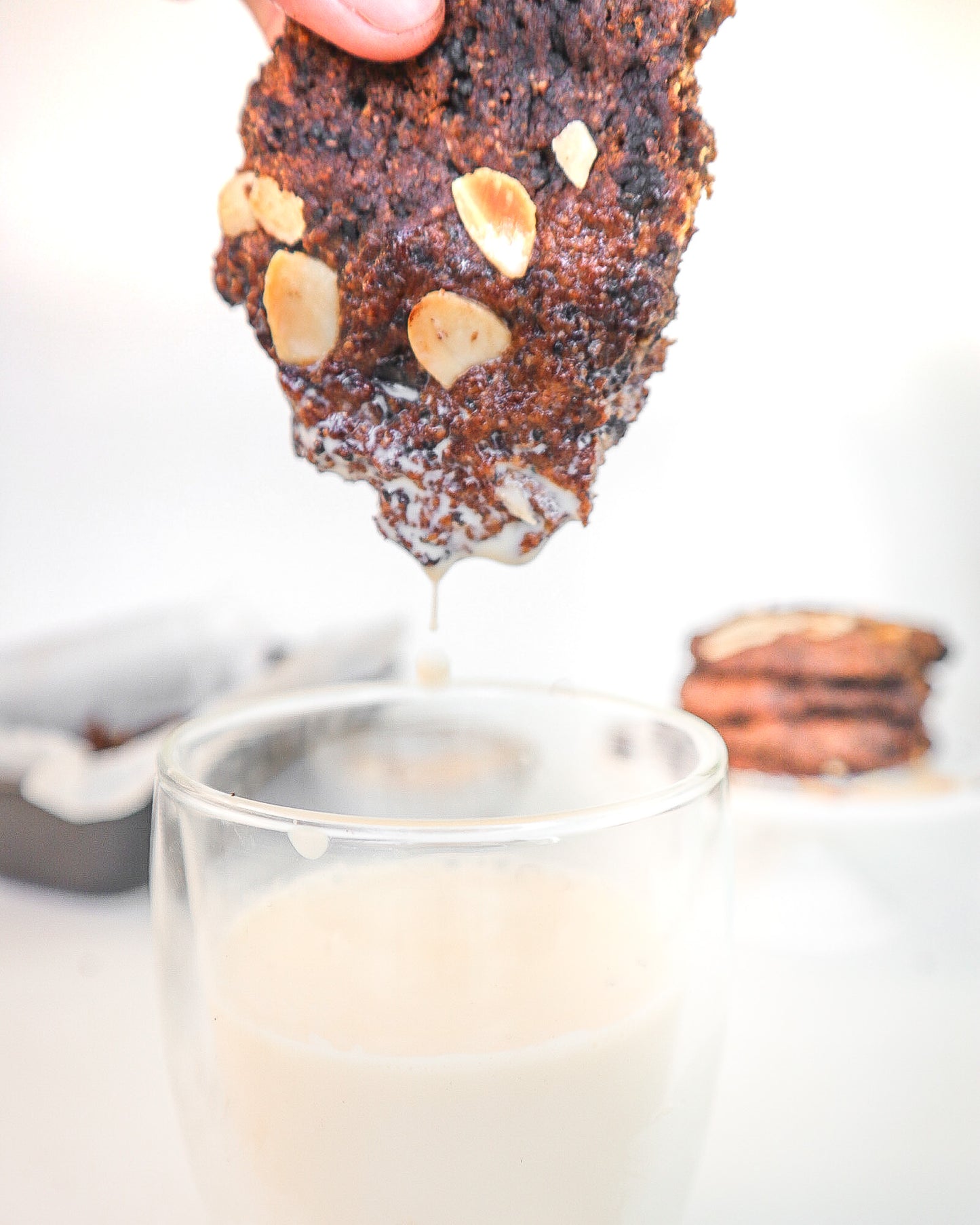 Quinoa Almond Chocolate Cookies (monk fruit or coconut sugar sweetener)